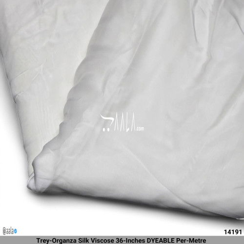 Trey-Organza Silk Viscose 36-Inches DYEABLE Per-Metre #14191