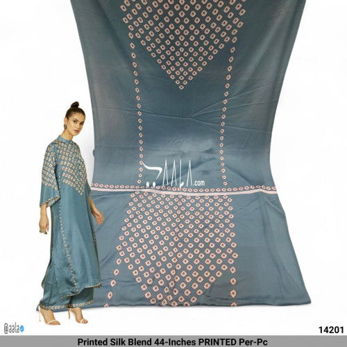 Printed Silk Blend 44-Inches PRINTED Per-Pc #14201