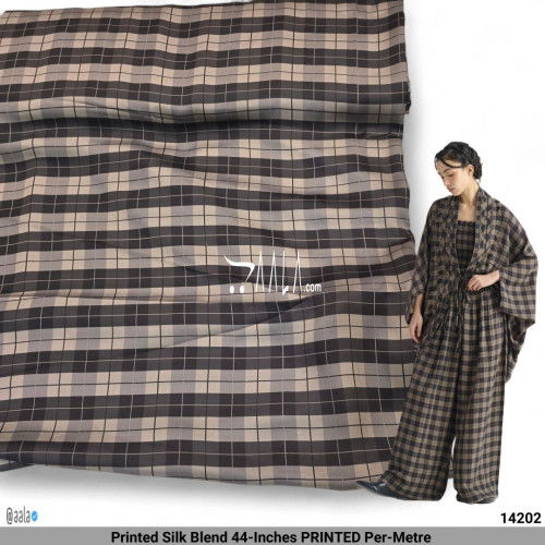 Printed Silk Blend 44-Inches PRINTED Per-Metre #14202