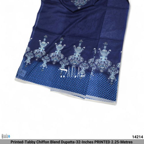 Printed-Tabby Chiffon Blend Dupatta-32-Inches PRINTED 2.25-Metres #14214