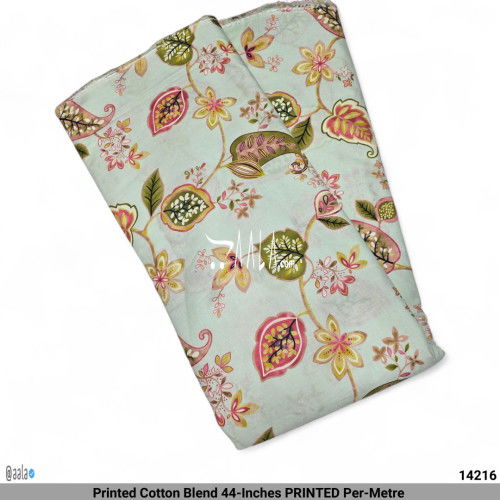 Printed Cotton Blend 44-Inches PRINTED Per-Metre #14216