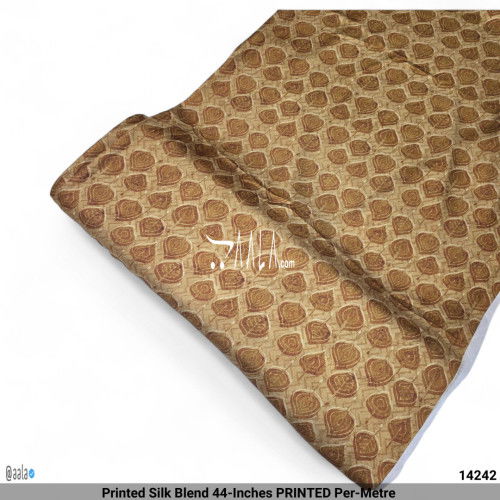Printed Silk Blend 44-Inches PRINTED Per-Metre #14242