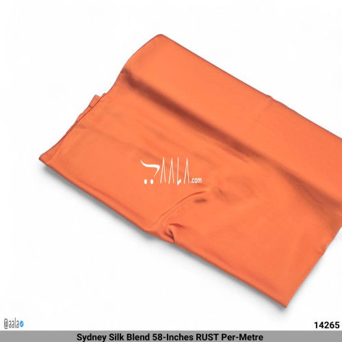 Sydney Silk Blend 58-Inches RUST Per-Metre #14265