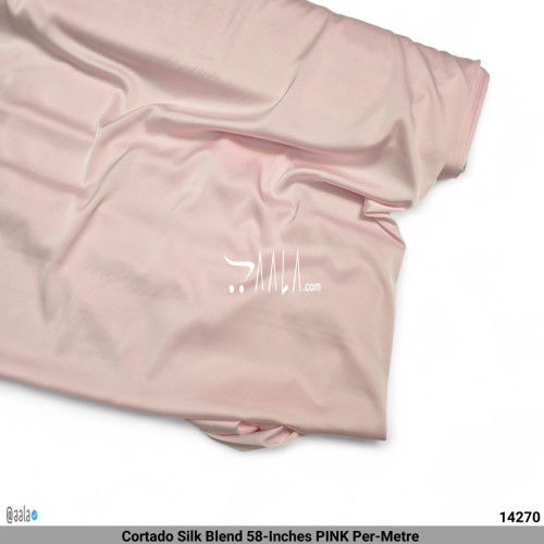 Cortado Silk Blend 58-Inches PINK Per-Metre #14270