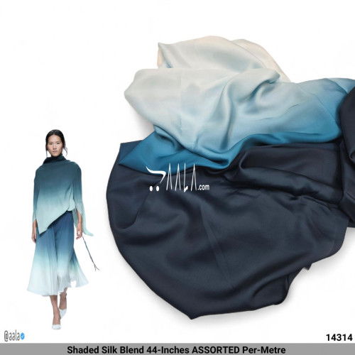 Shaded Silk Blend 44-Inches ASSORTED Per-Metre #14314