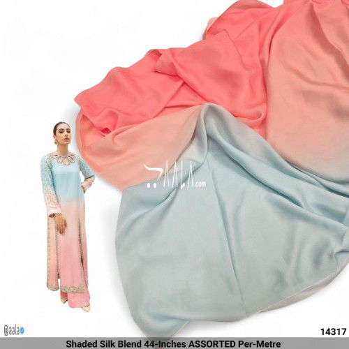 Shaded Silk Blend 44-Inches ASSORTED Per-Metre #14317
