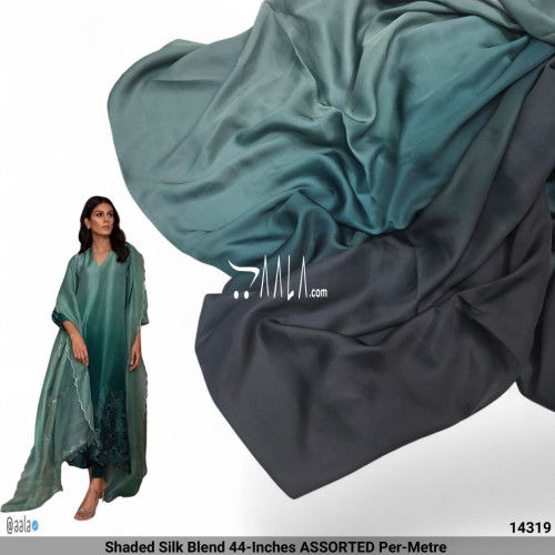 Shaded Silk Blend 44-Inches ASSORTED Per-Metre #14319