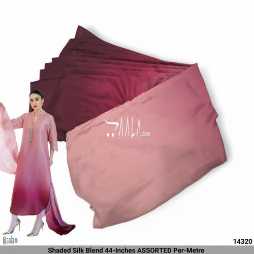 Shaded Silk Blend 44-Inches ASSORTED Per-Metre #14320