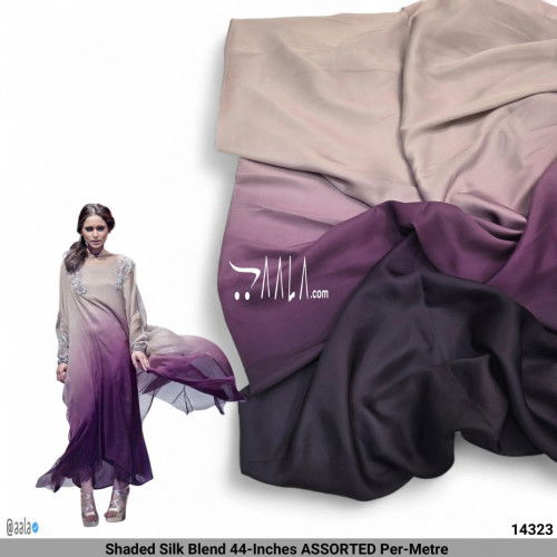 Shaded Silk Blend 44-Inches ASSORTED Per-Metre #14323