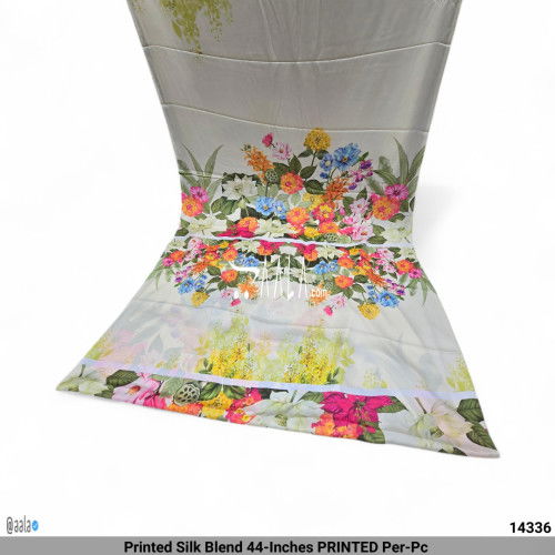 Printed Silk Blend 44-Inches PRINTED Per-Pc #14336