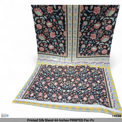 Printed Silk Blend 44-Inches PRINTED Per-Pc #14338
