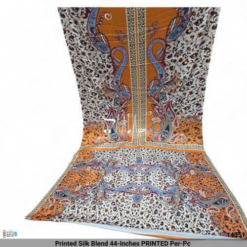 Printed Silk Blend 44-Inches PRINTED Per-Pc #14351