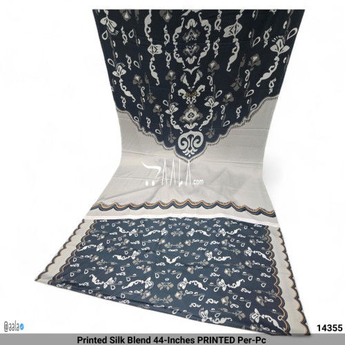 Printed Silk Blend 44-Inches PRINTED Per-Pc #14355