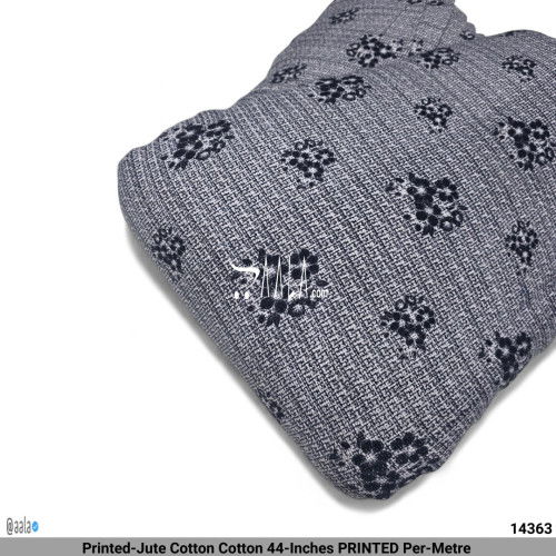 Printed-Jute Cotton Cotton 44-Inches PRINTED Per-Metre #14363