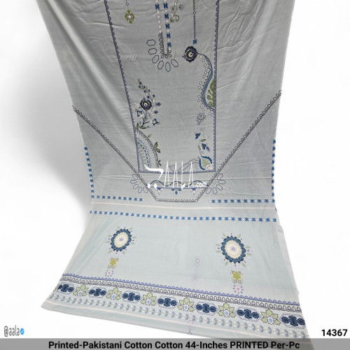 Printed-Pakistani Cotton Cotton 44-Inches PRINTED Per-Pc #14367