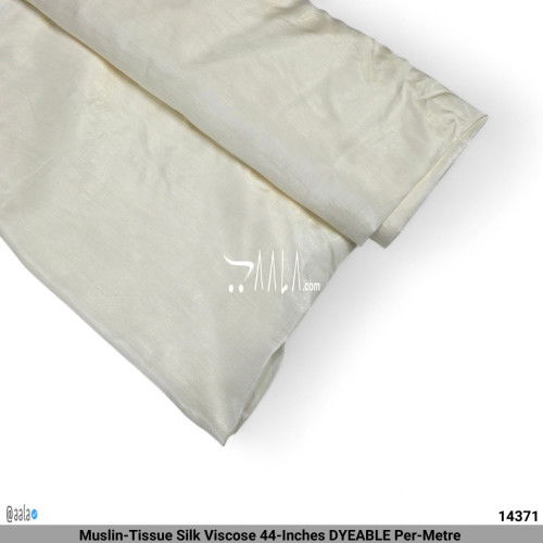 Muslin-Tissue Silk Viscose 44-Inches DYEABLE Per-Metre #14371