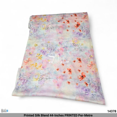 Printed Silk Blend 44-Inches PRINTED Per-Metre #14378