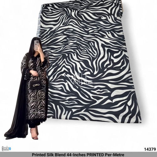Printed Silk Blend 44-Inches PRINTED Per-Metre #14379