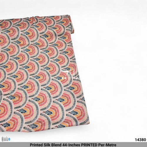 Printed Silk Blend 44-Inches PRINTED Per-Metre #14380