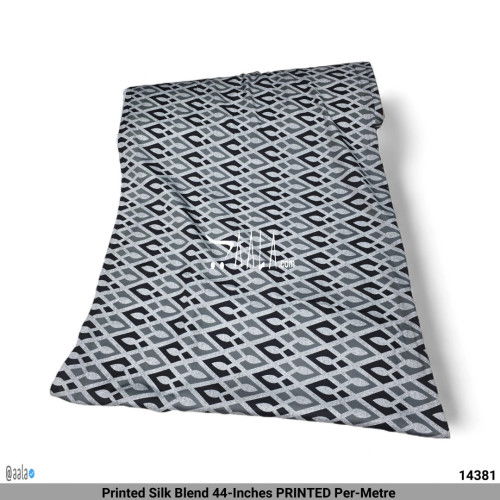 Printed Silk Blend 44-Inches PRINTED Per-Metre #14381