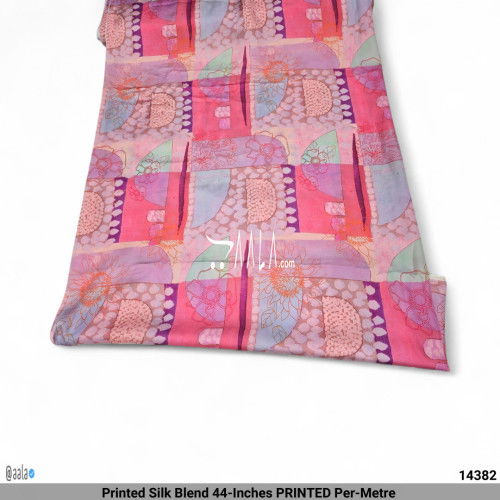 Printed Silk Blend 44-Inches PRINTED Per-Metre #14382
