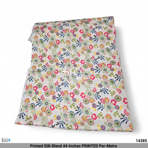 Printed Silk Blend 44-Inches PRINTED Per-Metre #14385
