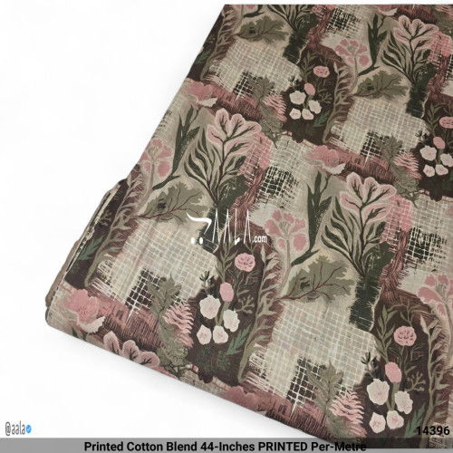 Printed Cotton Blend 44-Inches PRINTED Per-Metre #14396