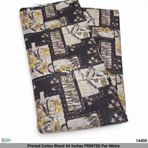 Printed Cotton Blend 44-Inches PRINTED Per-Metre #14400
