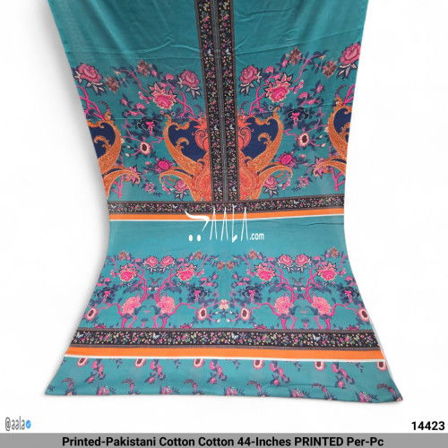 Printed-Pakistani Cotton Cotton 44-Inches PRINTED Per-Pc #14423