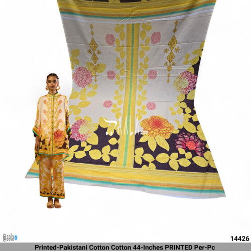 Printed-Pakistani Cotton Cotton 44-Inches PRINTED Per-Pc #14426