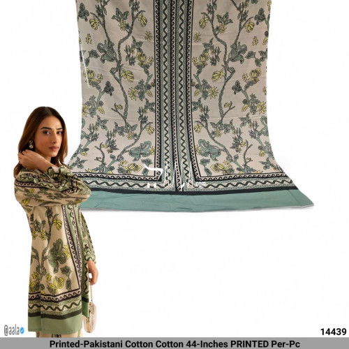 Printed-Pakistani Cotton Cotton 44-Inches PRINTED Per-Pc