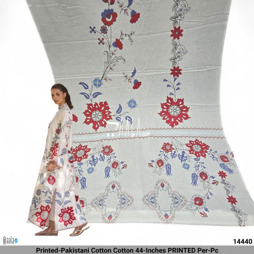 Printed-Pakistani Cotton Cotton 44-Inches PRINTED Per-Pc