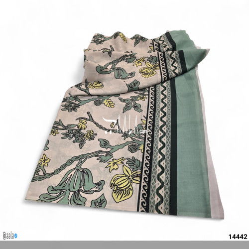 Printed-Tabby Cotton Cotton Dupatta-44-Inches PRINTED 2.25-Metres