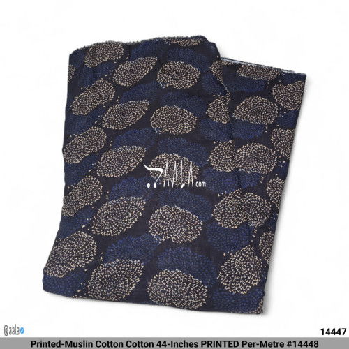 Printed-Muslin Cotton Cotton 44-Inches PRINTED Per-Metre #14448
