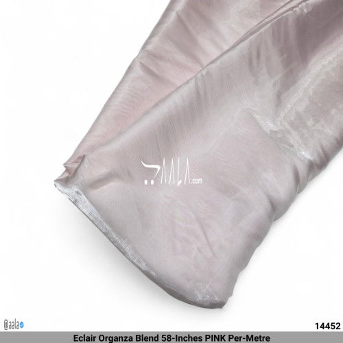 Eclair Organza Blend 58-Inches PINK Per-Metre