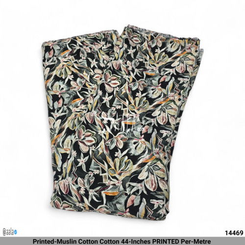 Printed-Muslin Cotton Cotton 44-Inches PRINTED Per-Metre 