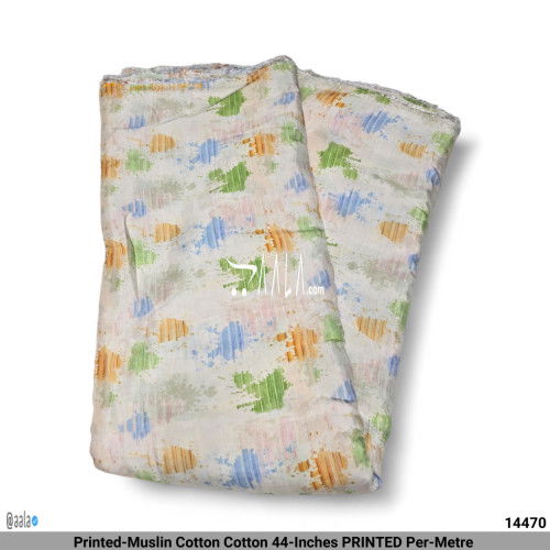 Printed-Muslin Cotton Cotton 44-Inches PRINTED Per-Metre 