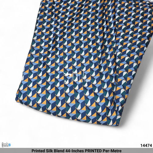 Printed Silk Blend 44-Inches PRINTED Per-Metre