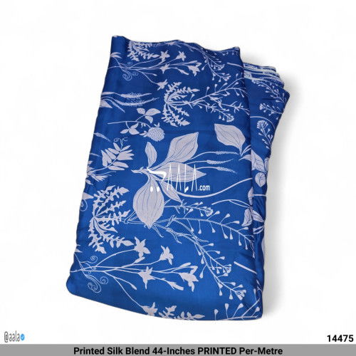 Printed Silk Blend 44-Inches PRINTED Per-Metre