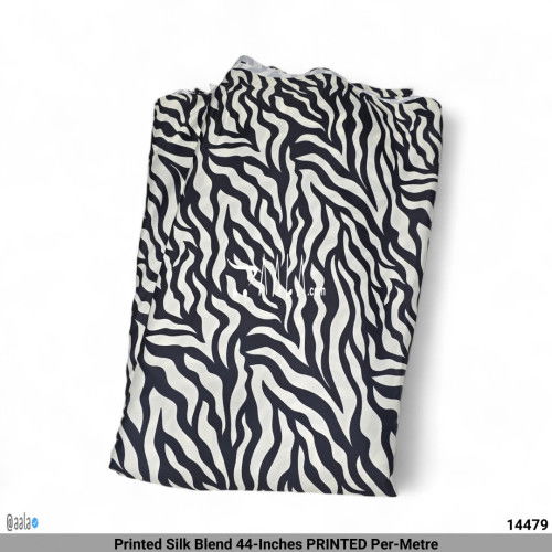 Printed Silk Blend 44-Inches PRINTED Per-Metre