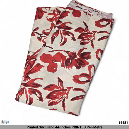 Printed Silk Blend 44-Inches PRINTED Per-Metre