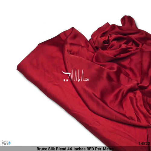 Bruce Silk Blend 44-Inches RED Per-Metre 