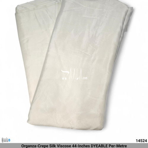 Organza-Crepe Silk Viscose 44-Inches DYEABLE Per-Metre