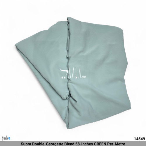 Supra Double-Georgette Blend 58-Inches GREEN Per-Metre