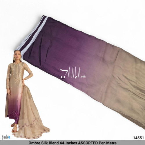Ombre Silk Blend 44-Inches ASSORTED Per-Metre