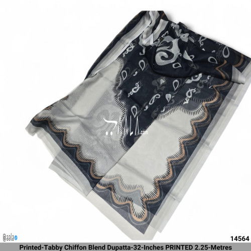 Printed-Tabby Chiffon Blend Dupatta-32-Inches PRINTED 2.25-Metres