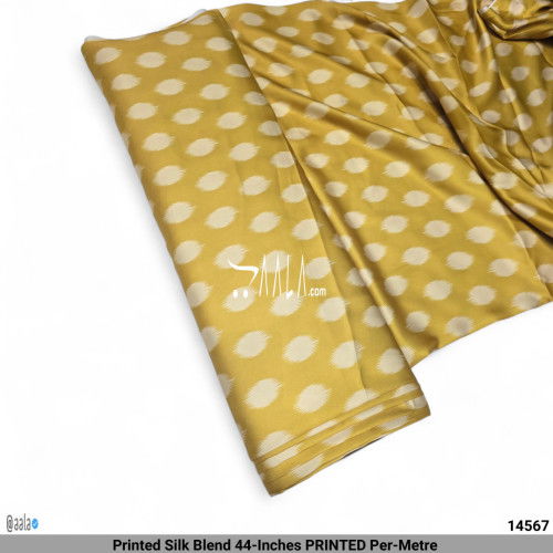 Printed Silk Blend 44-Inches PRINTED Per-Metre 