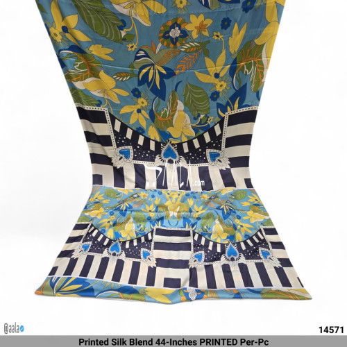 Printed Silk Blend 44-Inches PRINTED Per-Pc