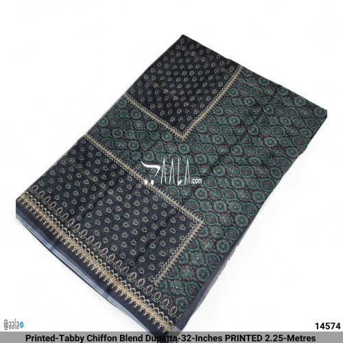 Printed-Tabby Chiffon Blend Dupatta-32-Inches PRINTED 2.25-Metres 