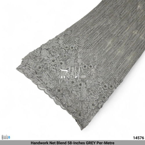 Handwork Net Blend 58-Inches GREY Per-Metre